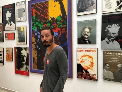 No Museo Leon Trotsky, em 2019