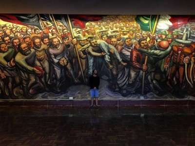 Mural de Siqueiros, no Castelo de Chapultepec