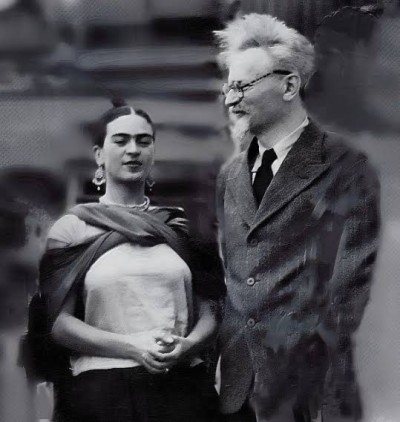 Frida e Trotsky, em 1937