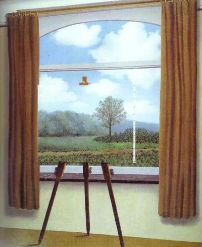 "La condition humaine", René Magritte (1933, óleo sobre tela, 100 x 81cm)