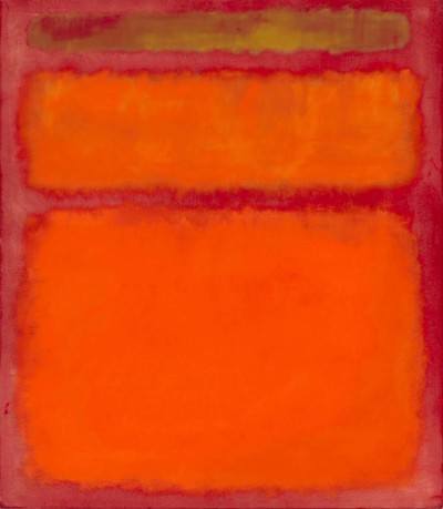 "Orange, red, yellow" (Mark Rothko, acrílica sobre lona, 266,2 x 206,5cm, 1961)