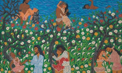 Banhistas (Maria Auxiliadora, 1973, óleo sobre tela)