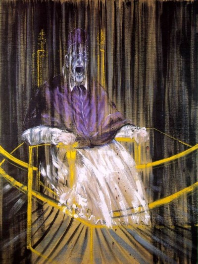 Estudo após Retrato de Velázquez do Papa Inocêncio X (Francis Bacon, óleo sobre tela, 1953)