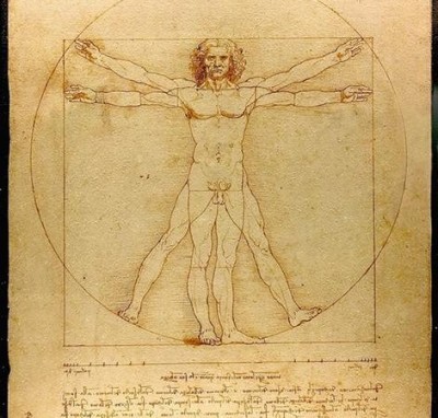 O homem vetruviano de Da Vinci